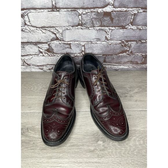 Stuart Mcguire LongWing Blucher Burgundy Leather Dress Shoes Men’s 10.5W US/44EU main image 12